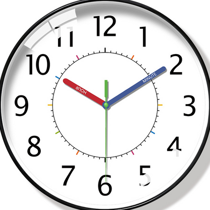 Educational Silent Wall Clock