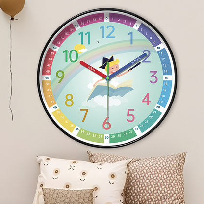Educational Silent Wall Clock