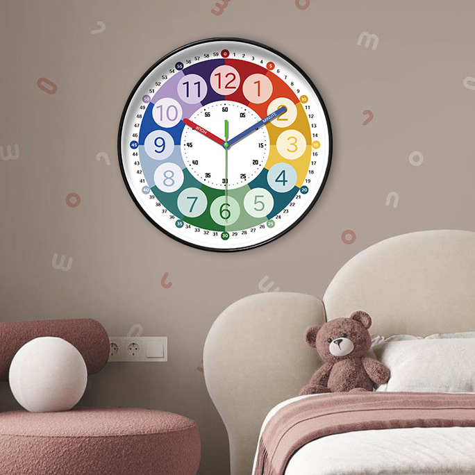 Educational Silent Wall Clock