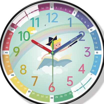 Educational Silent Wall Clock