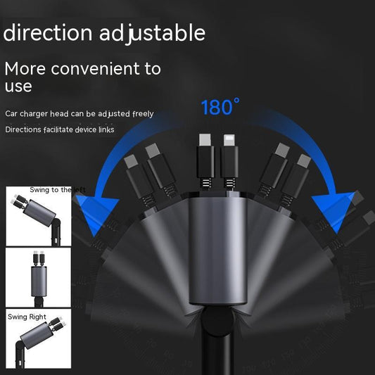 Metal Car Charger 100W Fast USB & TYPE-C Adapter for Your Car