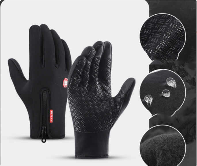 Buy Winter Touch Screen Motorcycle Gloves – Waterproof Fleece