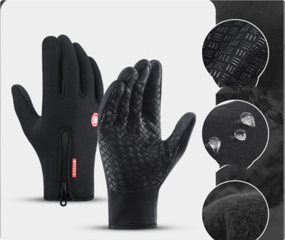 Buy Winter Touch Screen Motorcycle Gloves – Waterproof Fleece