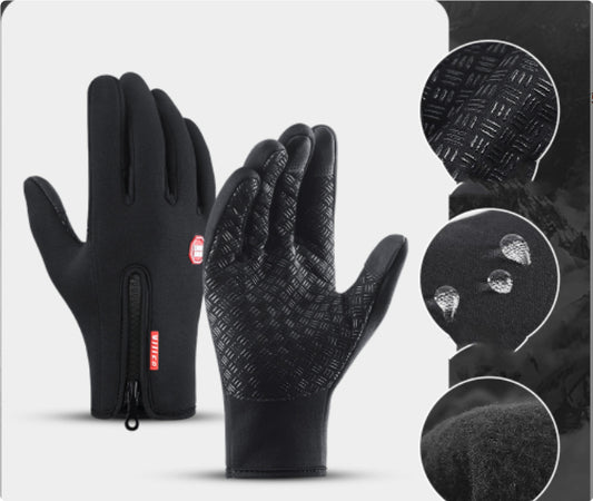 Buy Winter Touch Screen Motorcycle Gloves – Waterproof Fleece