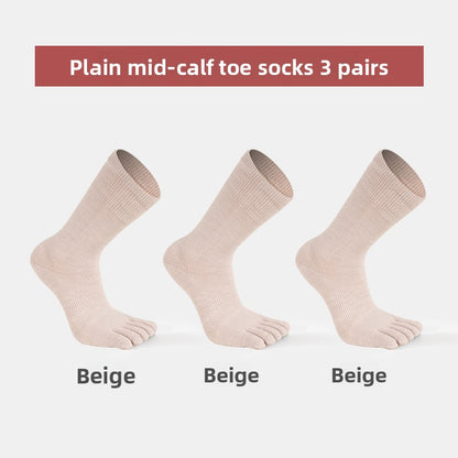 Women's Merino Wool Five-Toe Sports Socks Warm Daily Wear