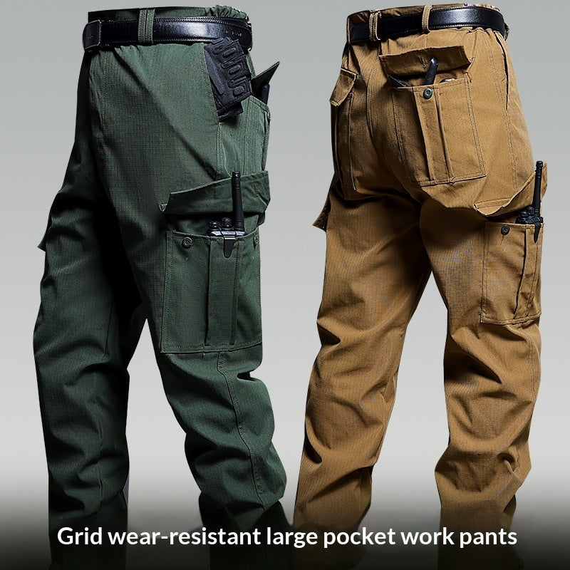 Durable Multi-Pocket Loose-Fit Tactical Utility Work Pants