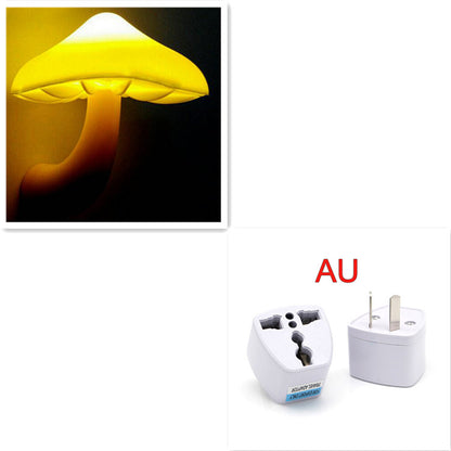 Buy LED Night Light Mushroom Lamp – Wall Socket Warm White Light