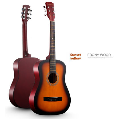 38 Inch Folk Acoustic Guitar for Beginners Daily Practice