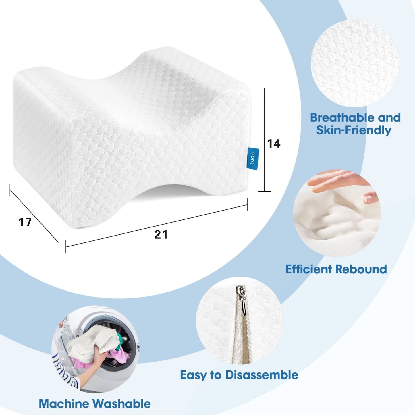 Square Helps Sleep Pregnancy Pillow & Lower Back Pain Relief