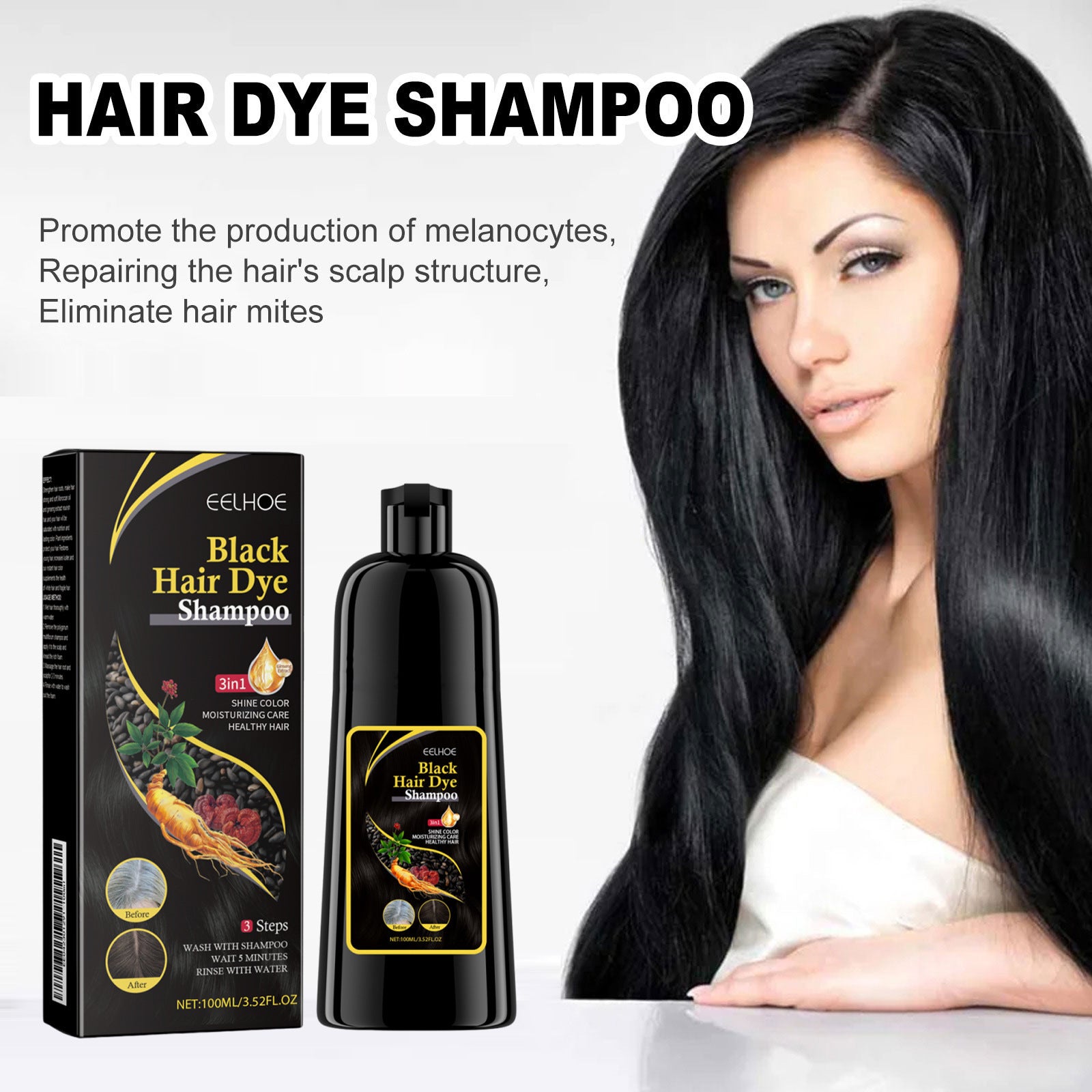 Eelhoe Black Hair Shampoo