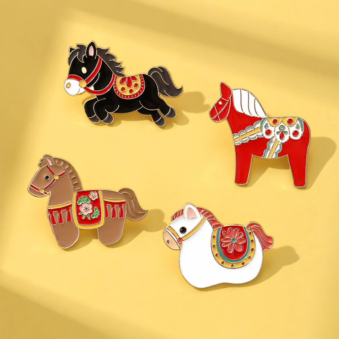 Cute Animal Zodiac Year Gift Brooch Trendy Jewelry Accessory