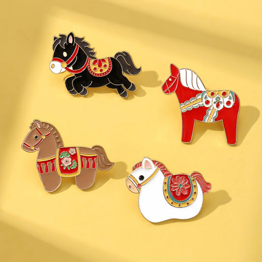 Cute Animal Zodiac Year Gift Brooch Trendy Jewelry Accessory