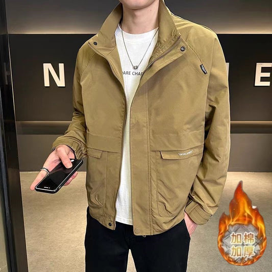Buy Men’s Stylish Stand-Collar Casual Jacket Online Today