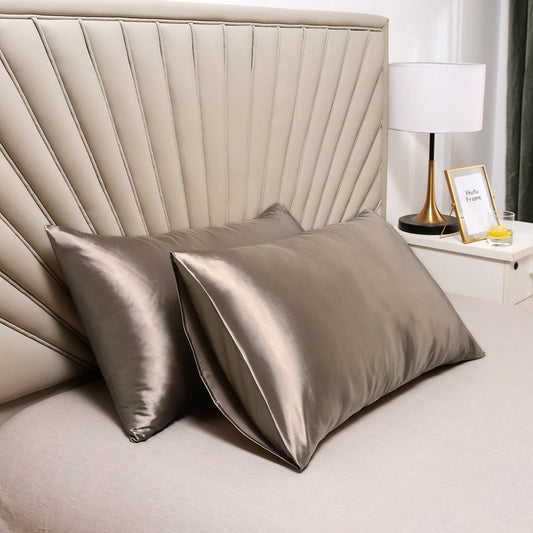 Silk-like Quilted Pillowcase for Soft Smooth Sleep Style US