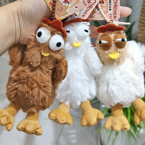 Egg-laying chicken creative plush toy hanger