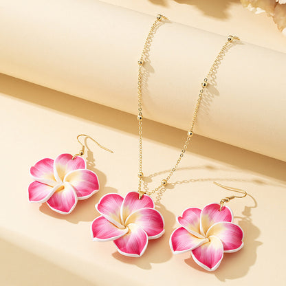 Eggplant flower ornaments