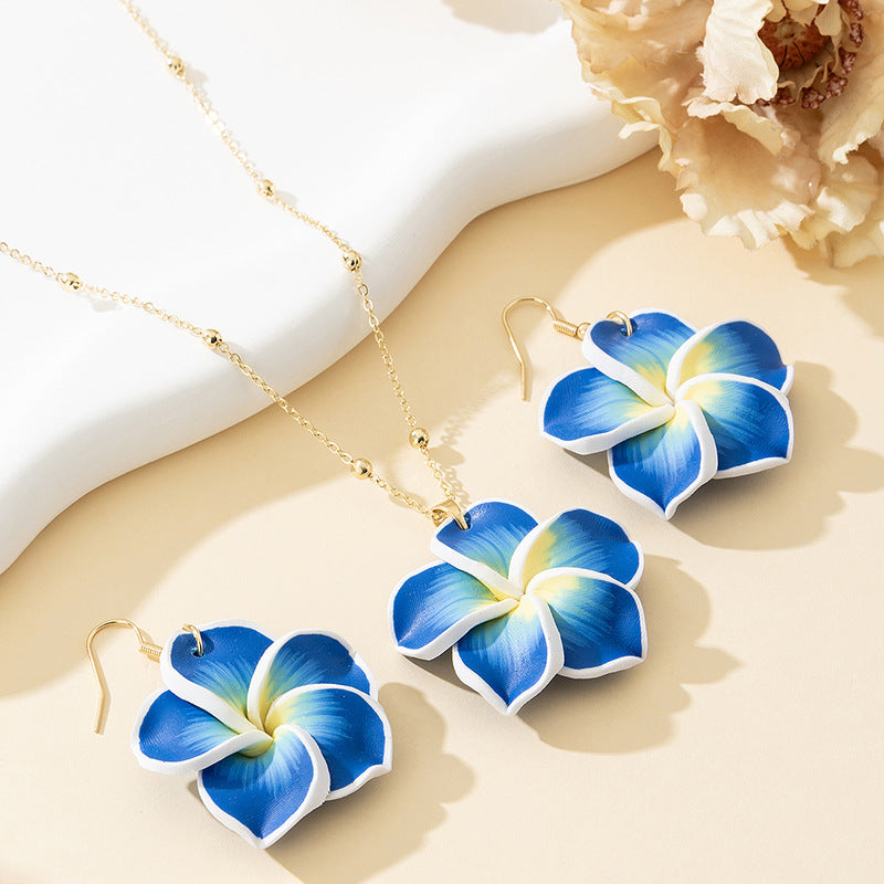 Eggplant flower ornaments