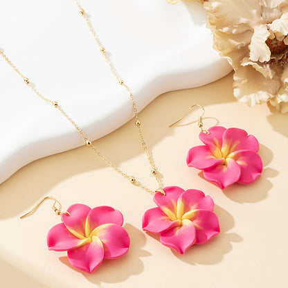 Eggplant flower ornaments