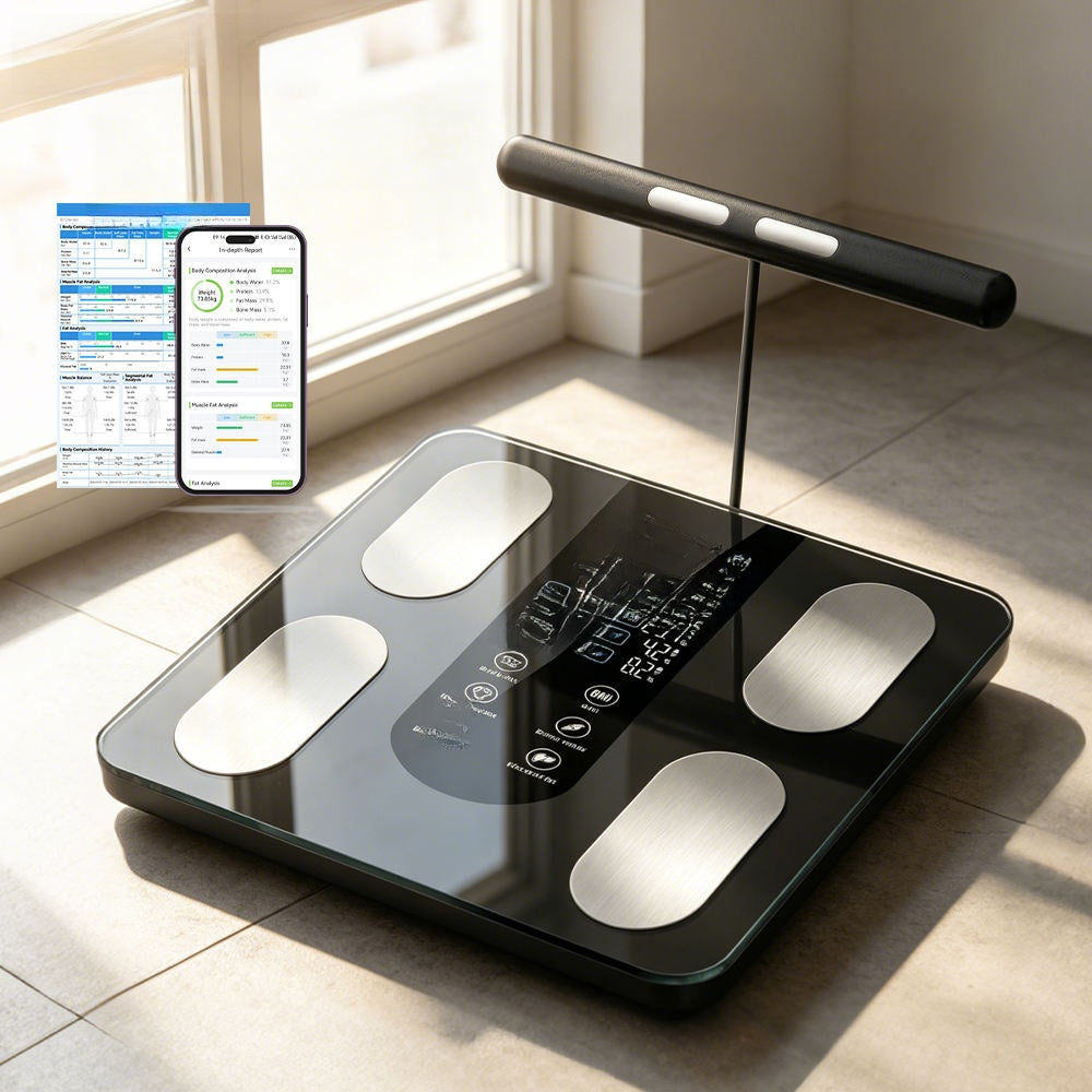 Eight-electrode body fat scale