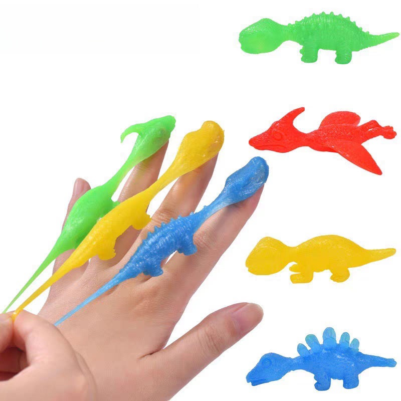 Ejection dinosaur finger turkey stress relief toy