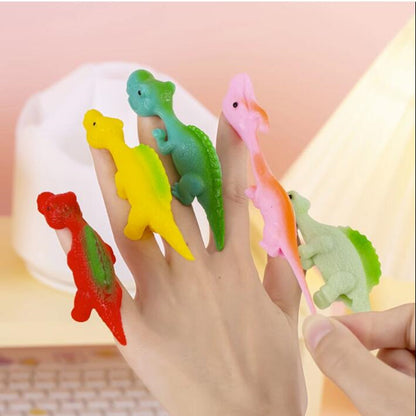 Ejection dinosaur finger turkey stress relief toy