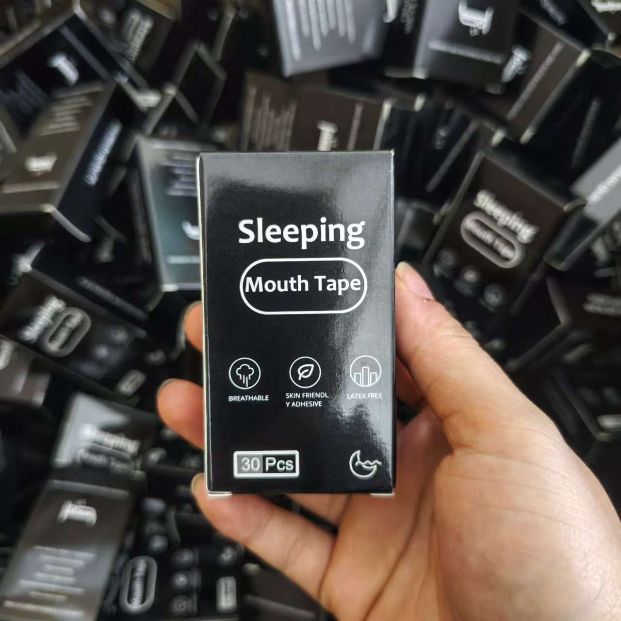 Elastic Anti-Snoring Mouth Patches for Sleep