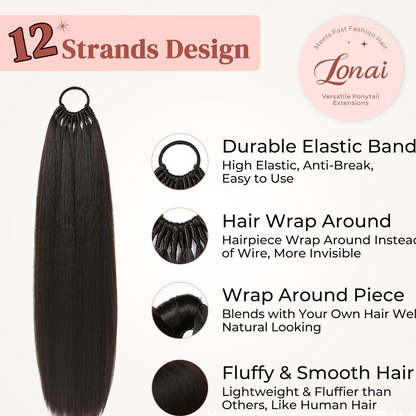 Elastic Band Ponytail Wig