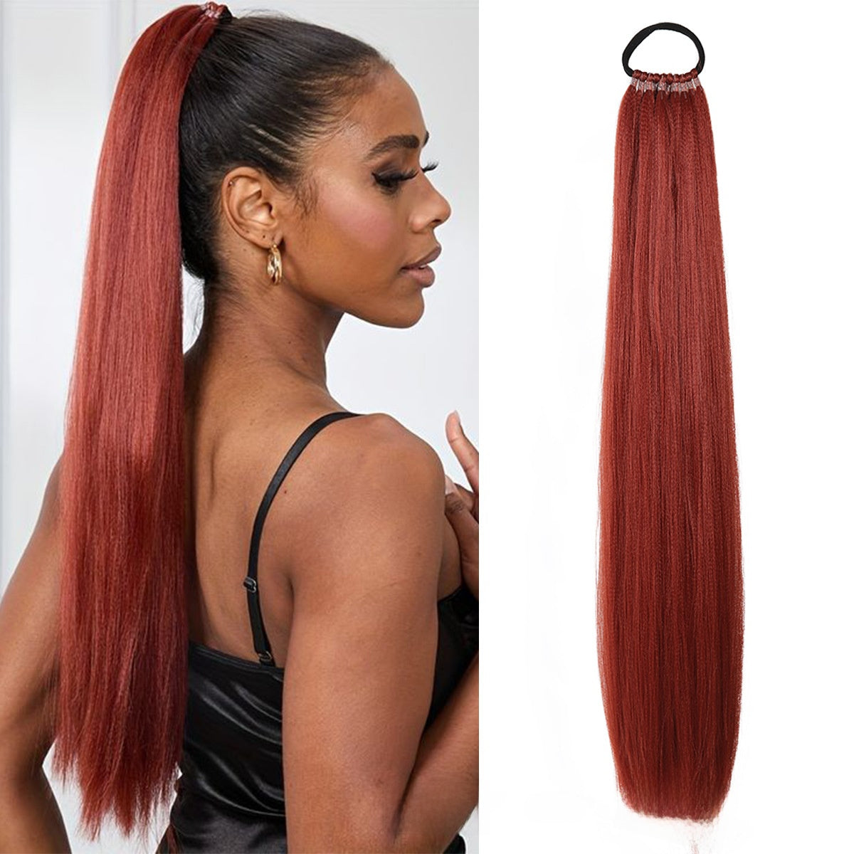 Elastic Band Ponytail Wig