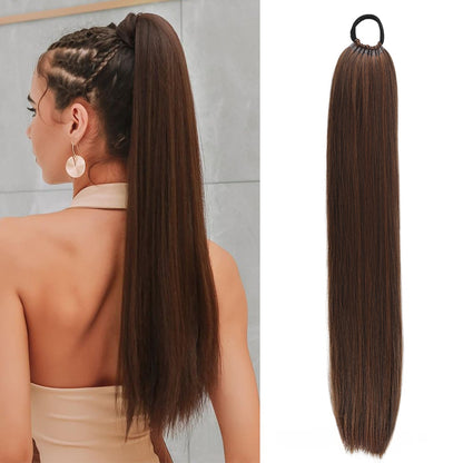 Elastic Band Ponytail Wig