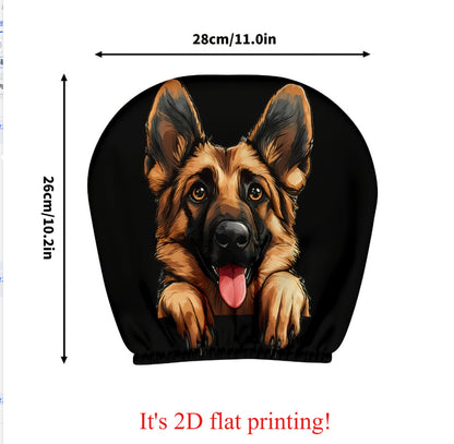 Elastic Car Headrest Covers with Custom Prints