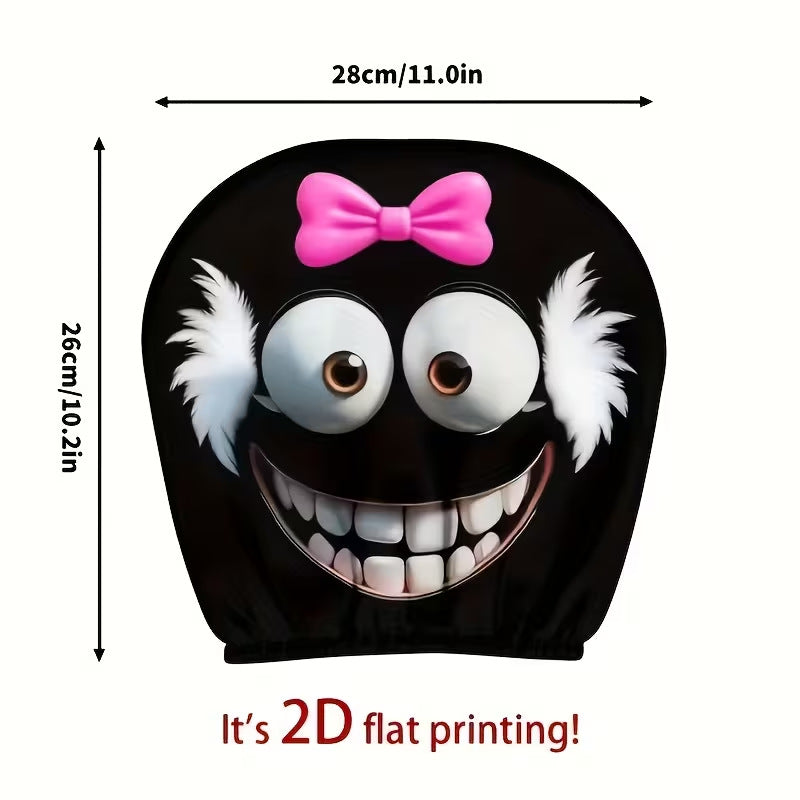 Elastic Car Print Headrest Covers
