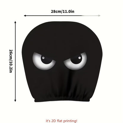Elastic Car Print Headrest Covers