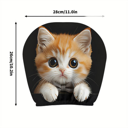 Elastic Car Print Headrest Covers