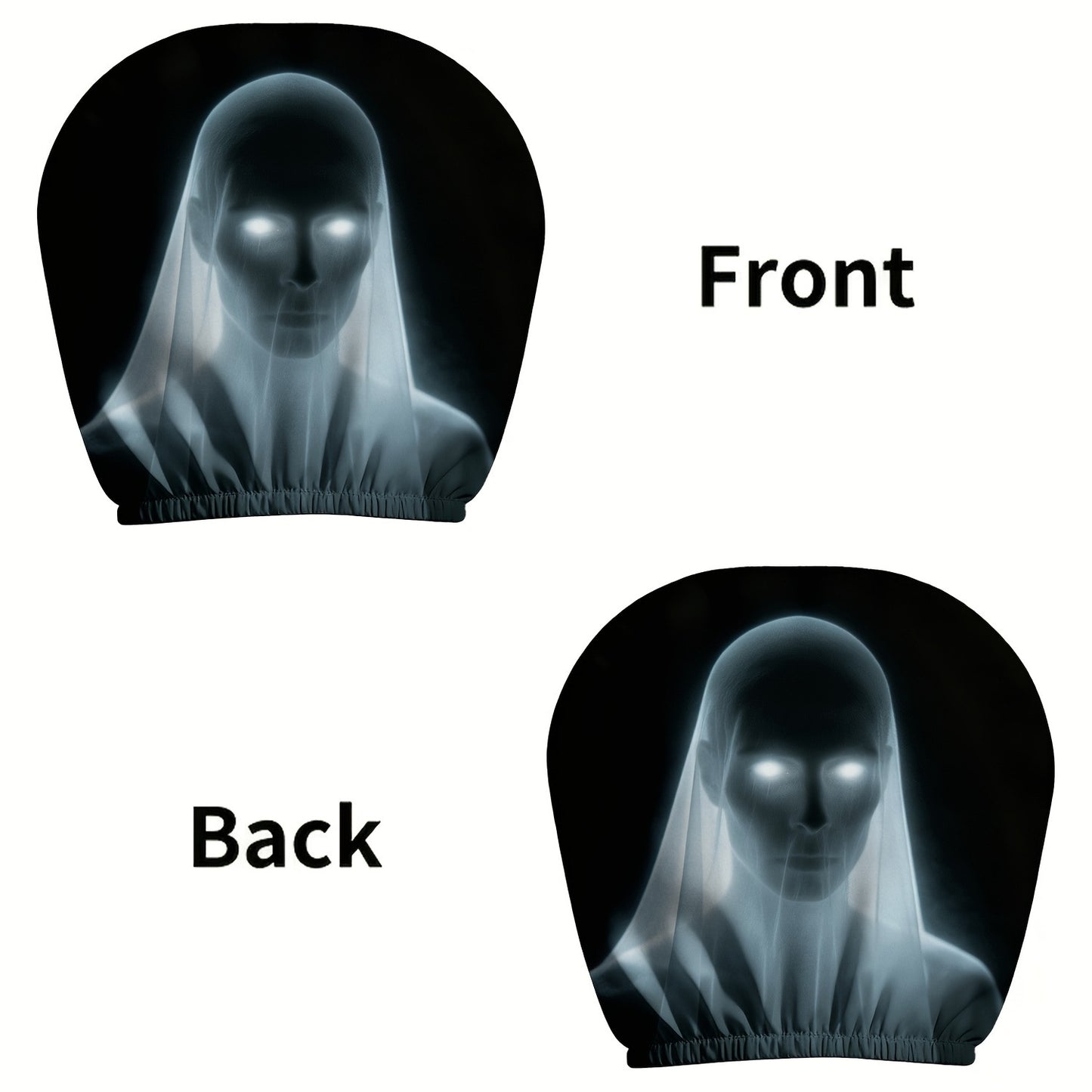 Elastic Car Print Headrest Covers