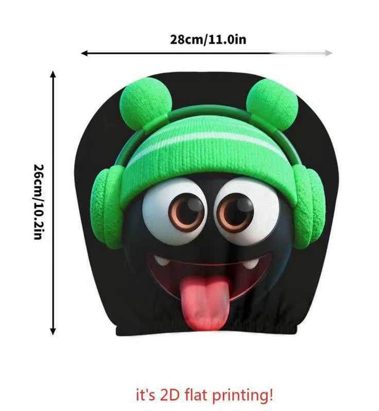 Elastic Car Print Headrest Covers