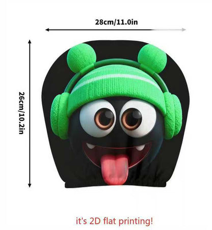 Elastic Car Print Headrest Covers