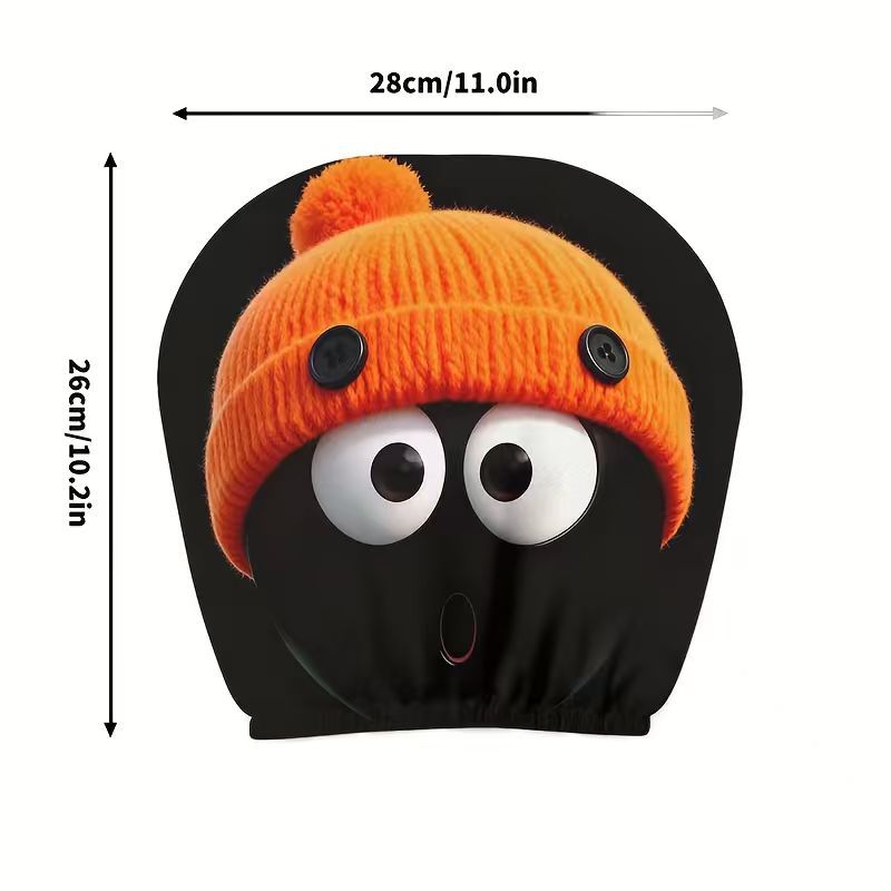 Elastic Car Print Headrest Covers