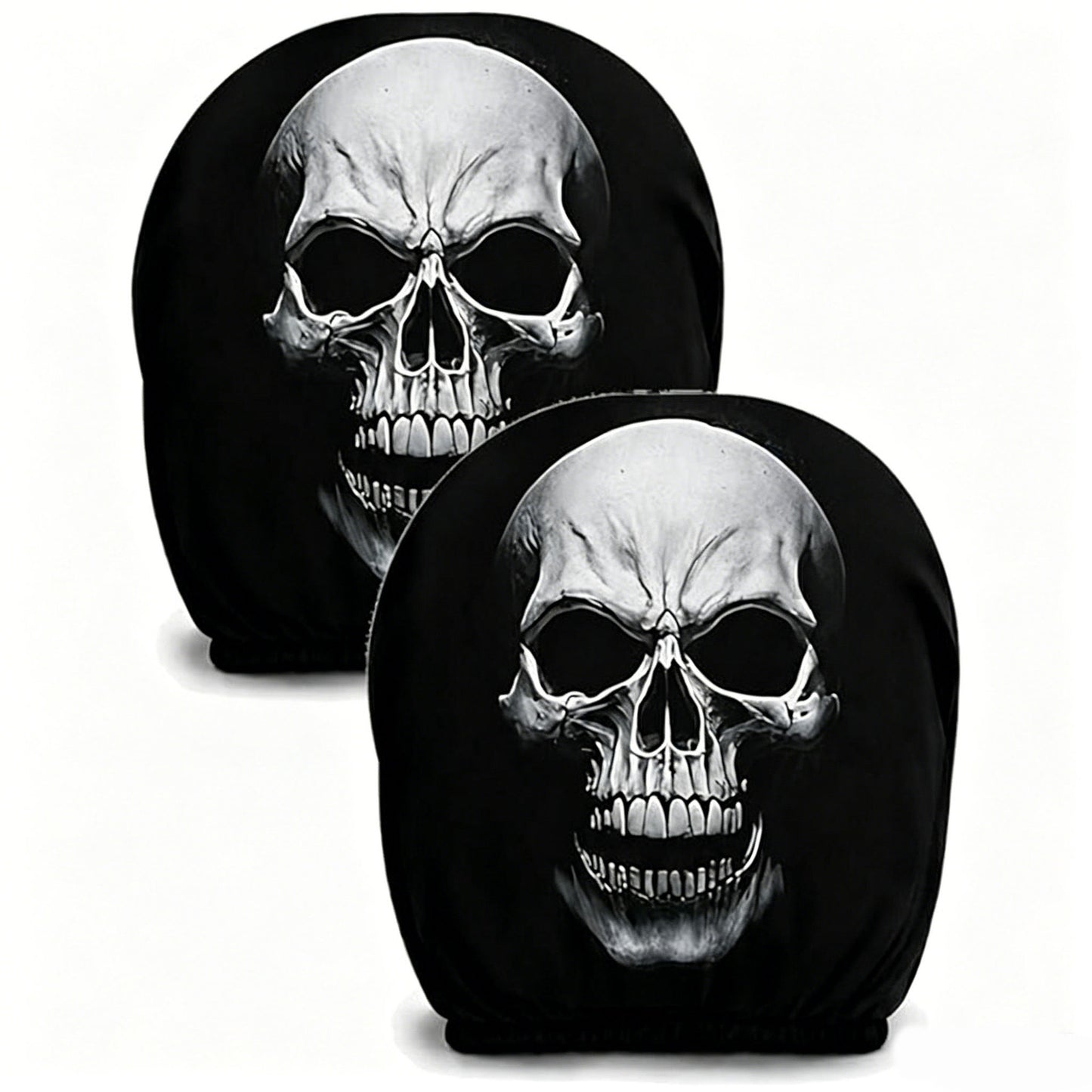 Elastic Car Print Headrest Covers