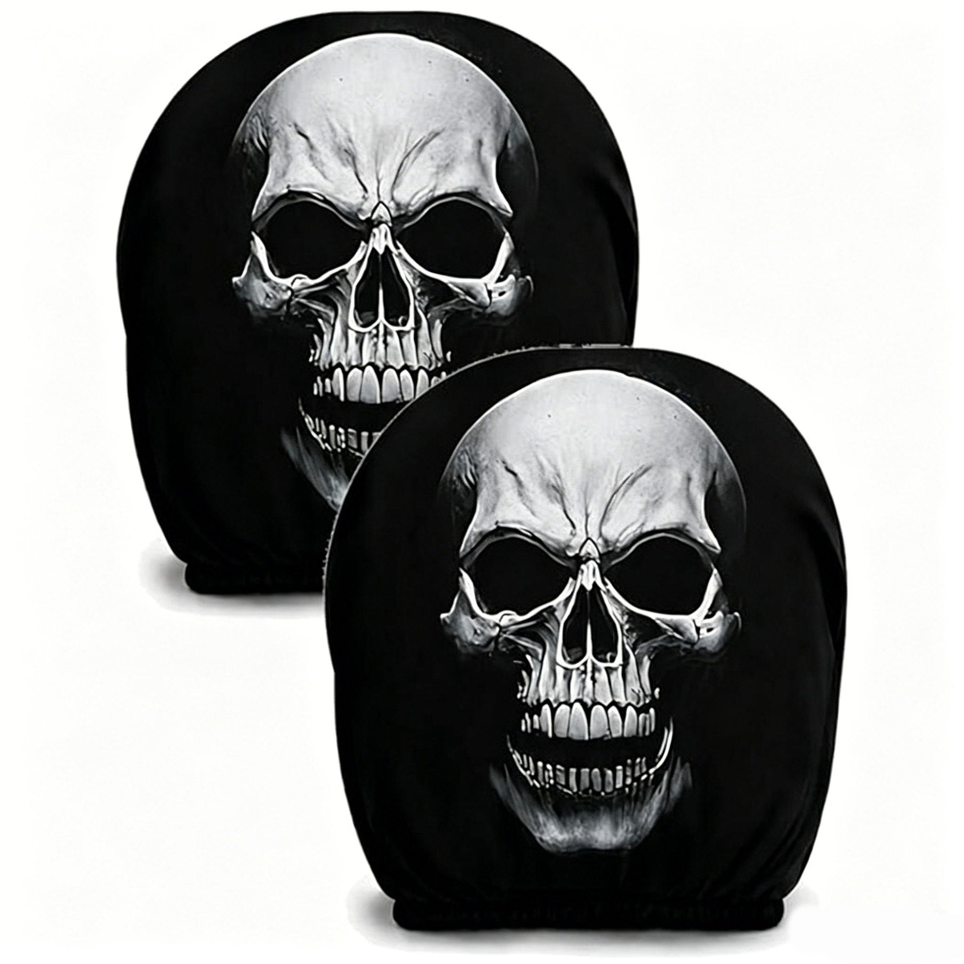 Elastic Car Print Headrest Covers