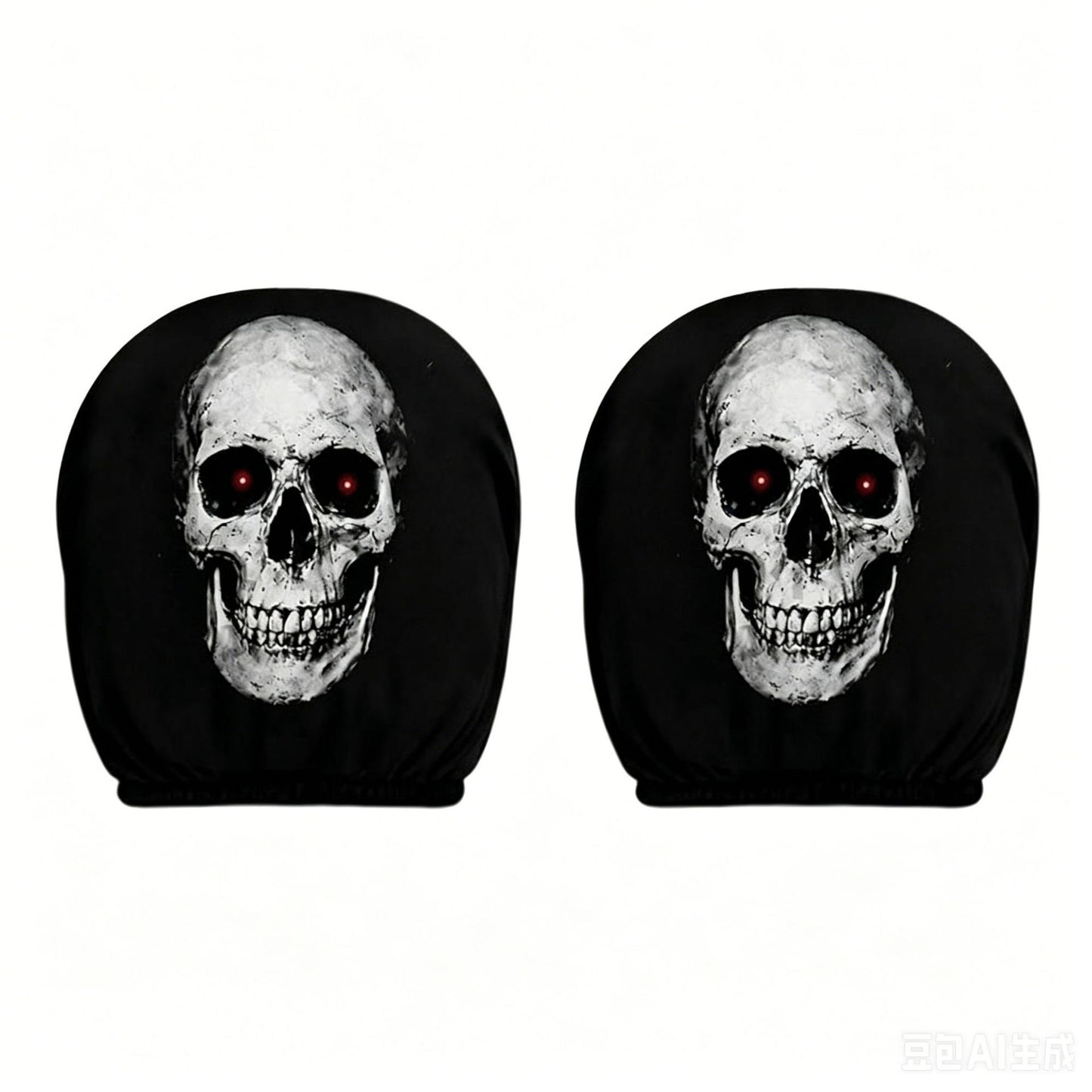 Elastic Car Print Headrest Covers