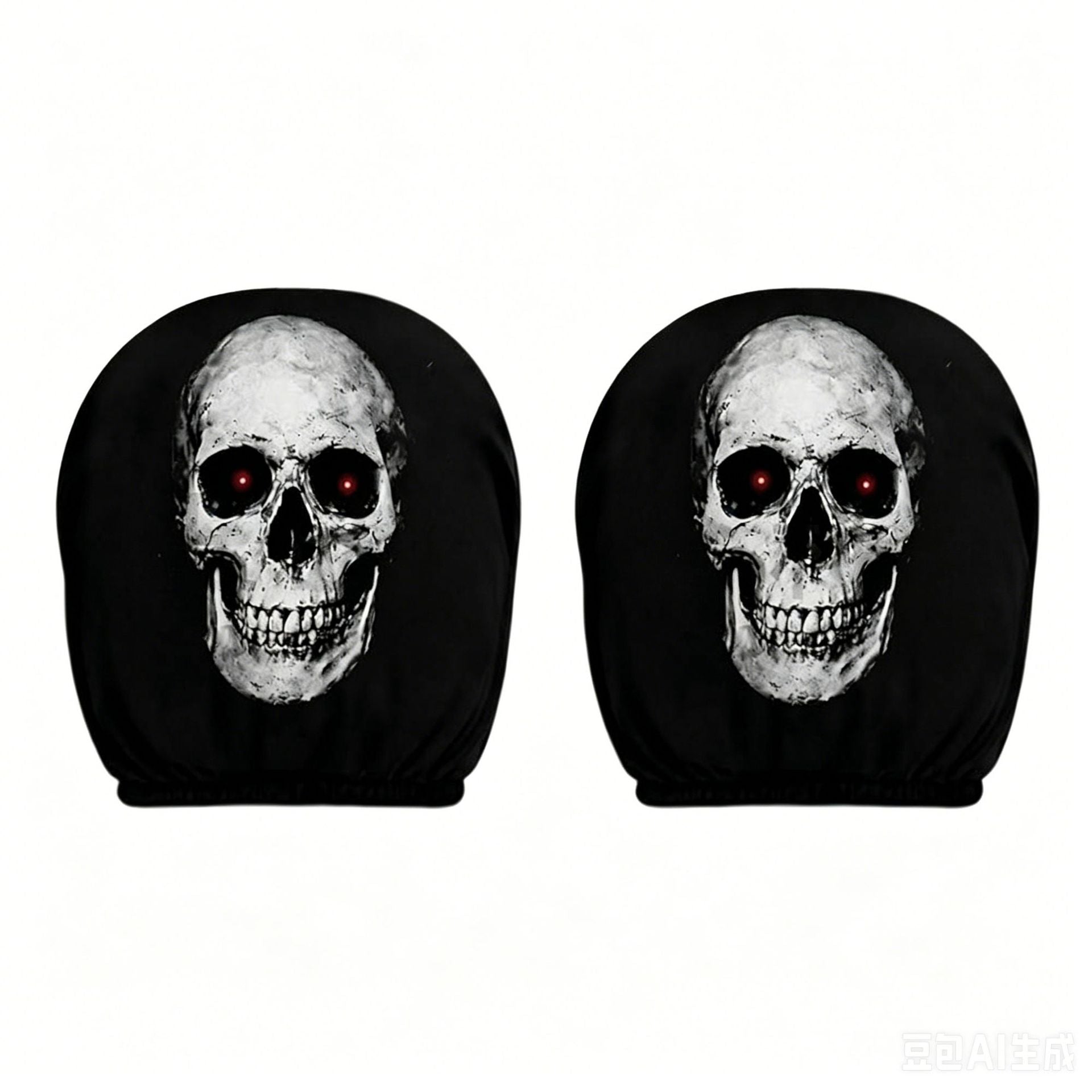Elastic Car Print Headrest Covers