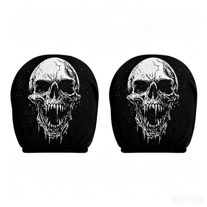 Elastic Car Print Headrest Covers