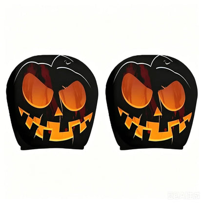 Elastic Car Print Headrest Covers