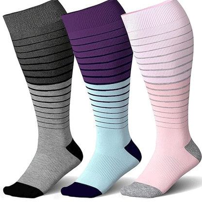 Elastic Compression Socks for Sports and Fitness