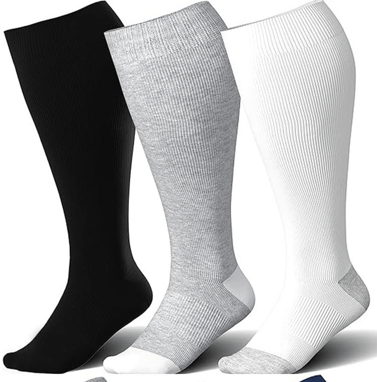 Elastic Compression Socks for Sports and Fitness