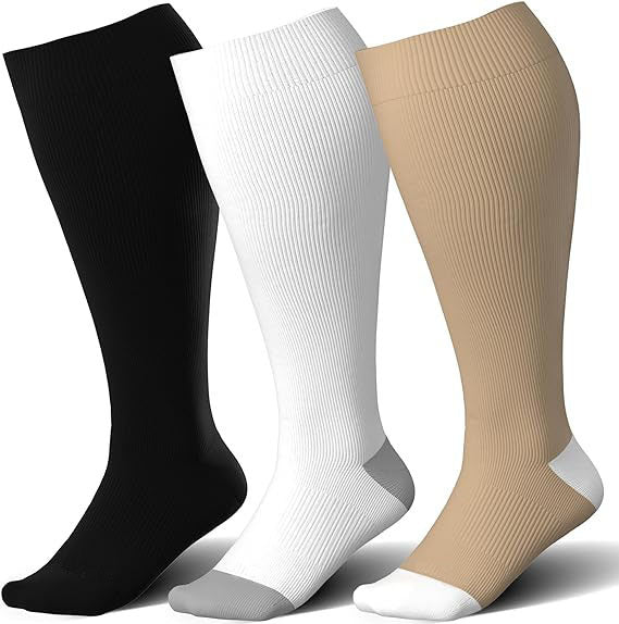 Elastic Compression Socks for Sports and Fitness