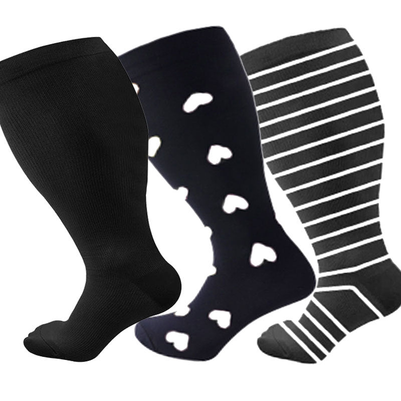 Elastic Compression Socks for Sports and Fitness
