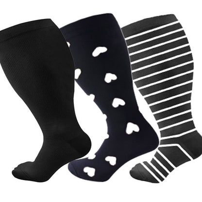 Elastic Compression Socks for Sports and Fitness