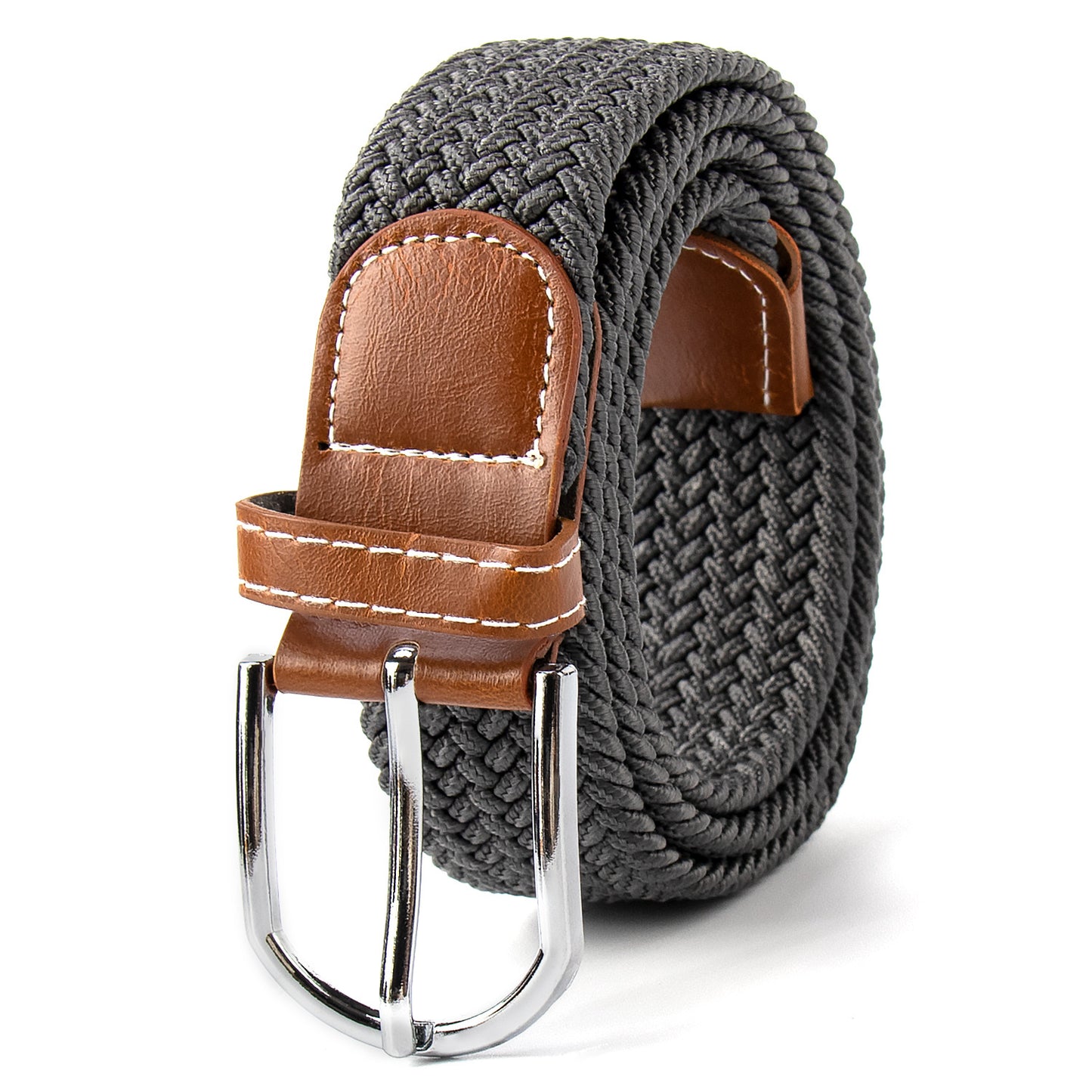 Elastic Cotton Belt with Alloy Pin Buckle