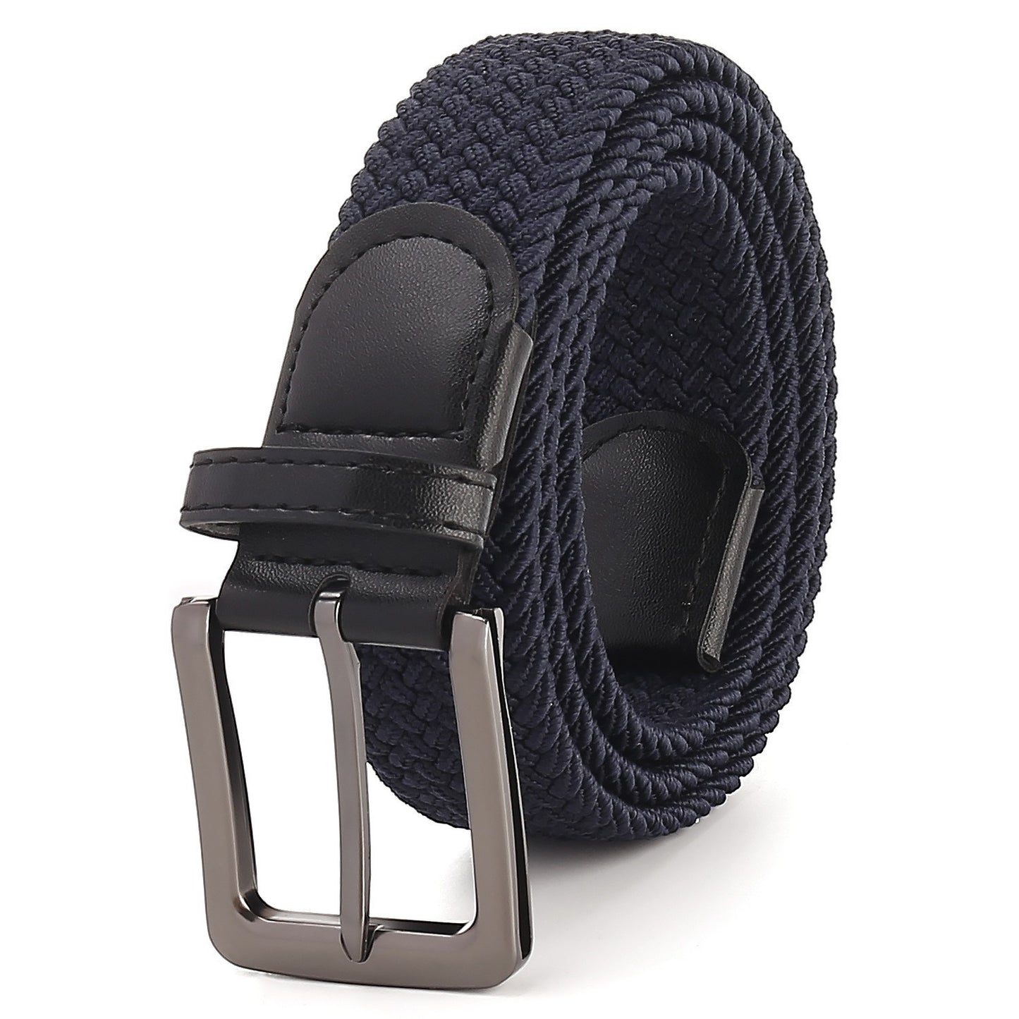 Elastic Cotton Belt with Alloy Pin Buckle